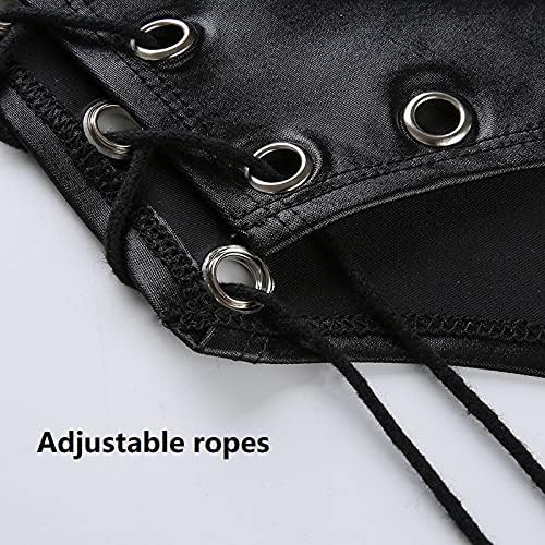 Women's Lingerie Leather Cosplay Bodysuit 6