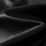 Women's Motorcycle PU Leather Jacket, Loose Fit High-End Black Retro Coat