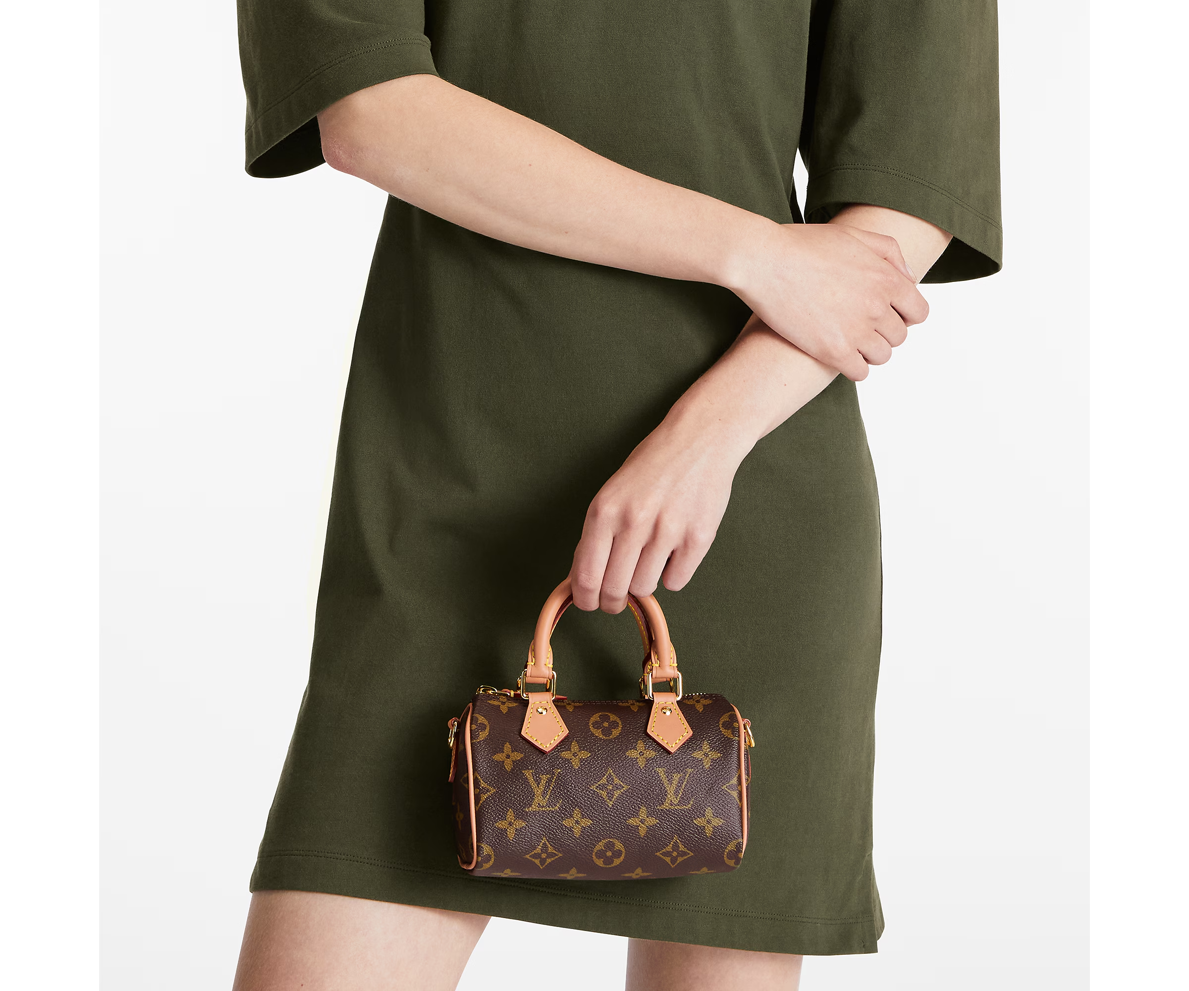Nano Speedy Leather Bag